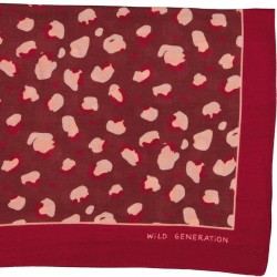 Foulard Leopard bordeaux...