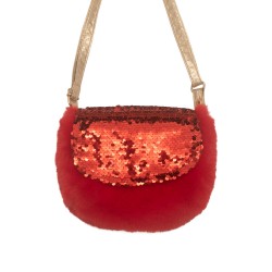 Tasche velvet & sequin rot...